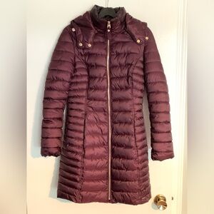 Joules long padded coat, US 4. Zip pockets and detachable hood